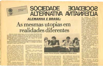 Sociedade Alternativa no Brasil e na Alemanha